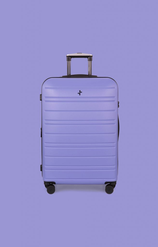 The new legend luggage in bright violet. 